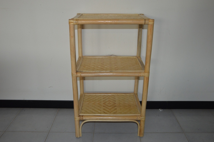 AR1012 COMODINO 3 PIANI RATTAN